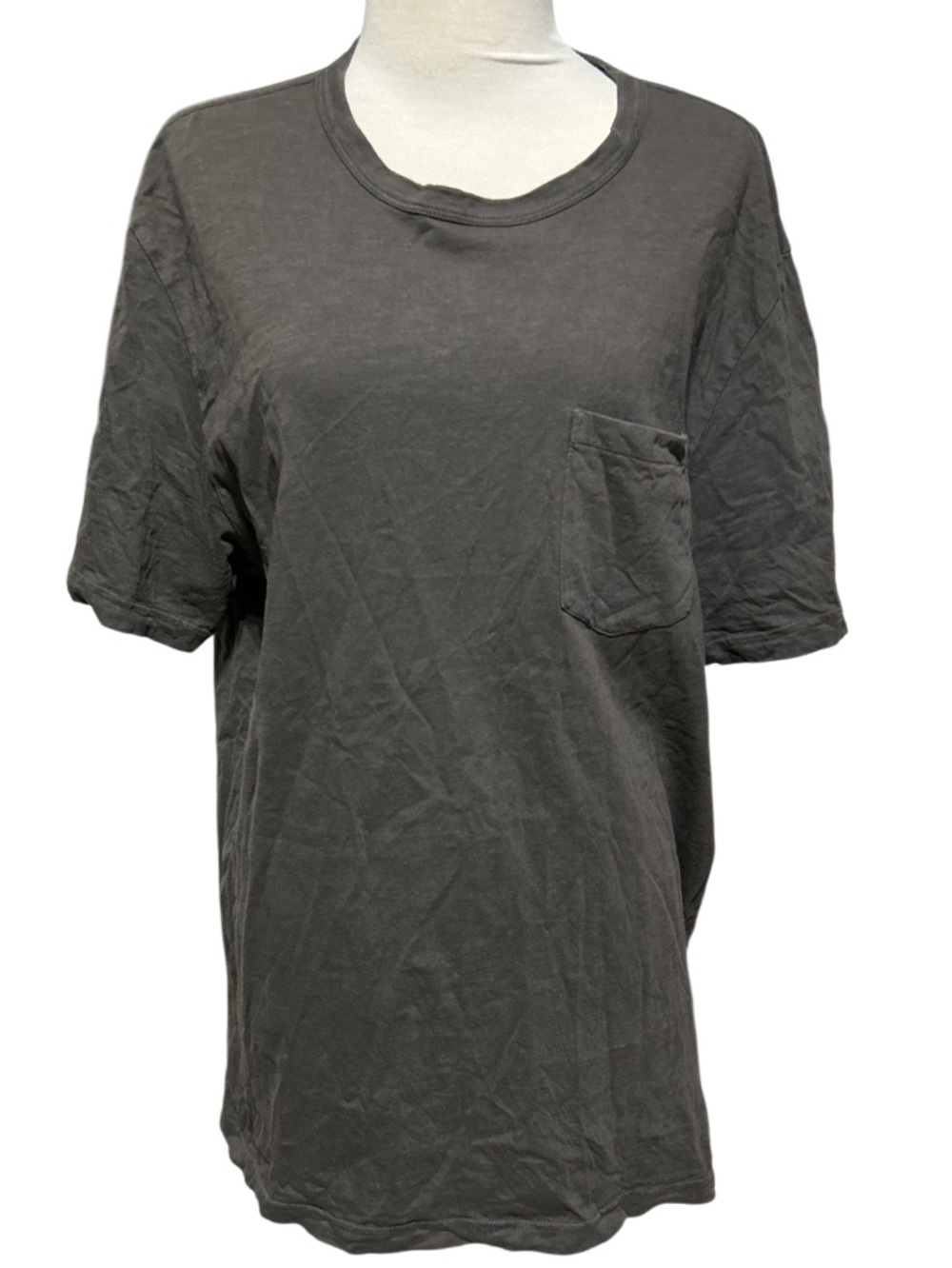 Faherty Sunwashed Men's Charcoal Short-Sleeve Pocket Tee Size XL